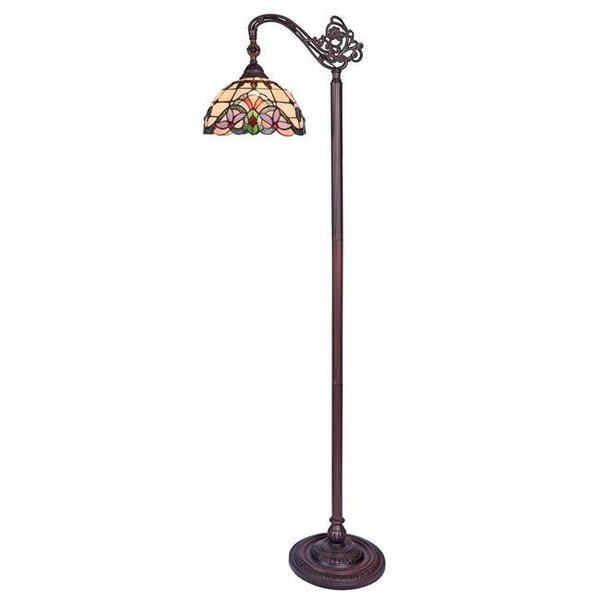 Chloe Lighting Chloe Lighting CH33313VI11-RF1 Cooper Tiffany-Style 1 Light Reading Floor Lamp - 11 in. CH33313VI11-RF1